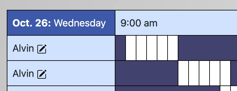 Alternating Time Display Sample
