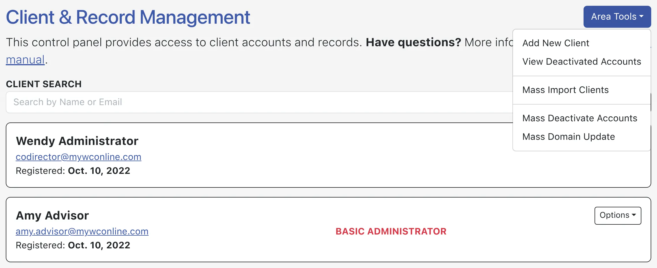 Client & Record Management