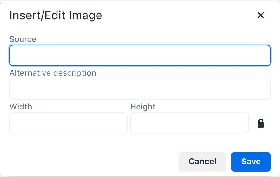 Add an Image Menu