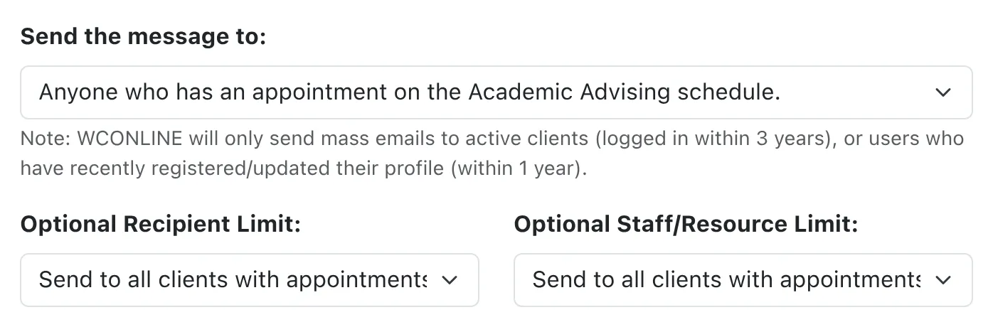 Optional Limits