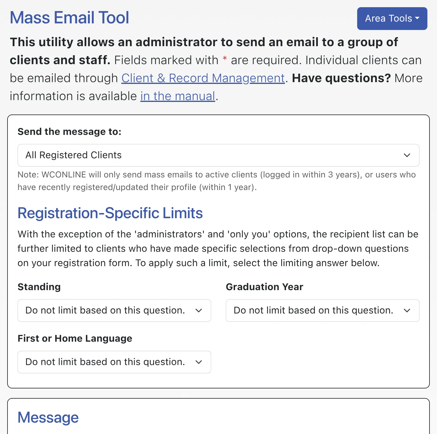 Mass Email Tool