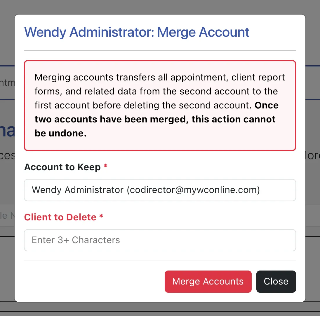Merge Account